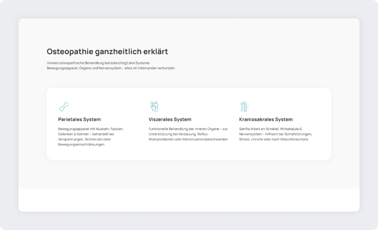 Osteopathie Prozess Sektion 3