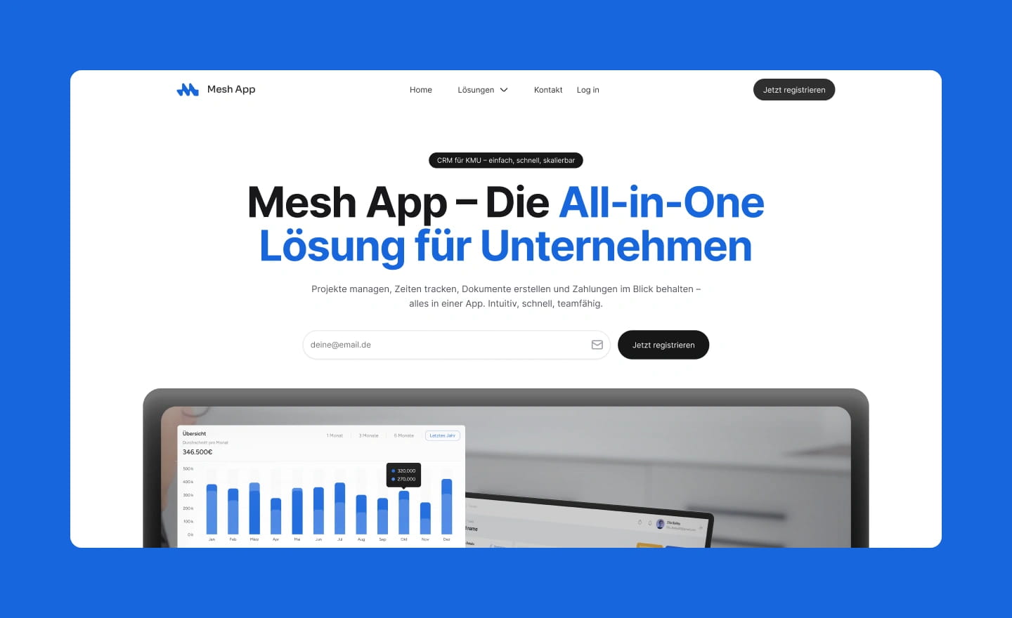Mesh App Website Hero