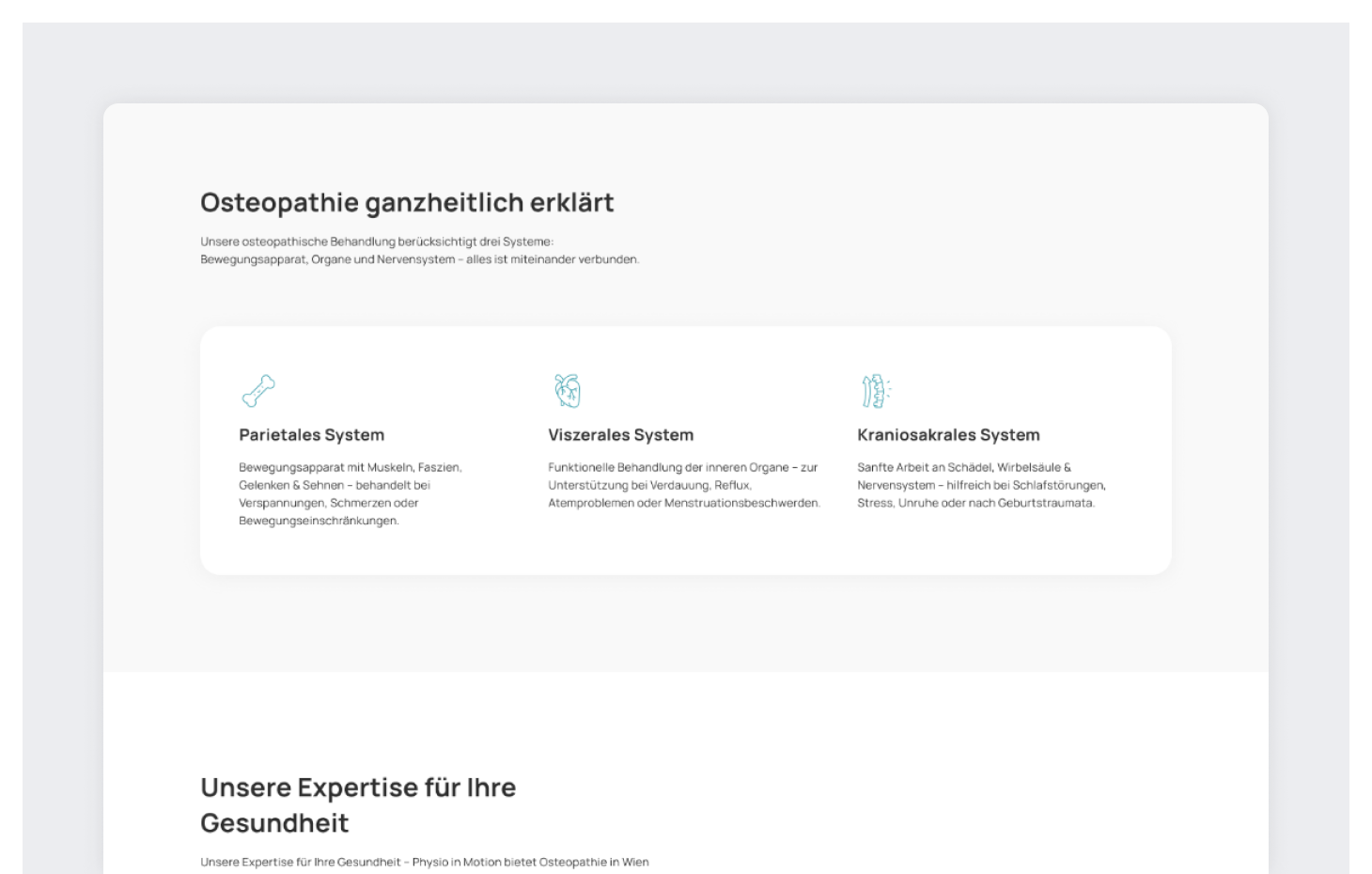 Osteopathie Wien – Inhalte & Module